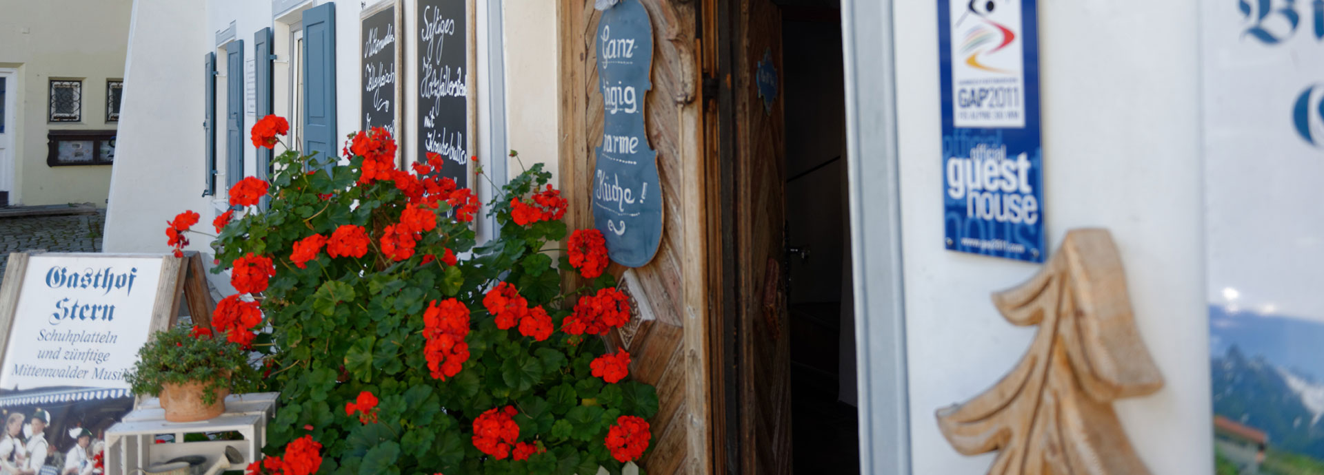 Gasthof Stern Gasthof Mittenwald Essen Und Unterkunft